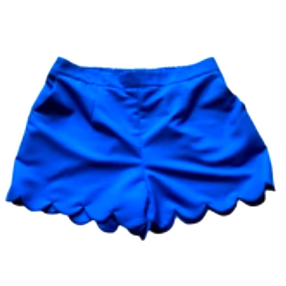 Ee:some scallop blue pull on shorts 2xl